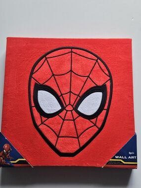 Red Spider Mask Wall Art Canvas - Licensed Character Decor
